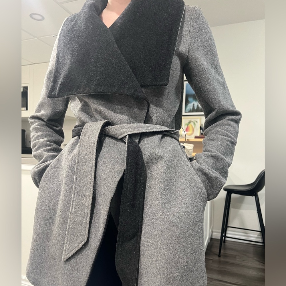 RW&CO. Gray and Black Women's Coat